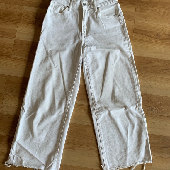 Levi's Denim - Levi’s white high rise wide leg jeans